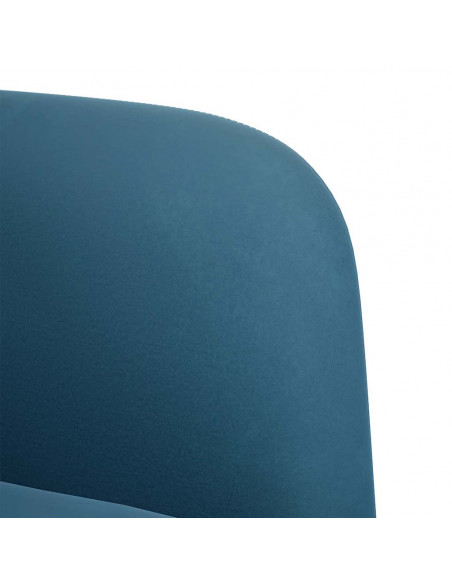 Divano Divanetto Blu 109 cm in Velluto