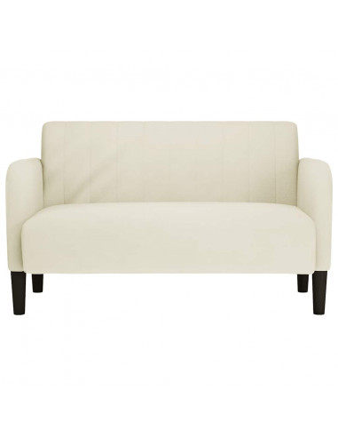 Divano Divanetto Crema 109 cm in Velluto