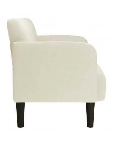 Divano Divanetto Crema 109 cm in Velluto