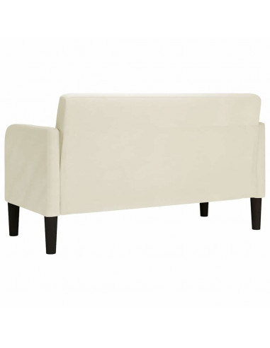 Divano Divanetto Crema 109 cm in Velluto