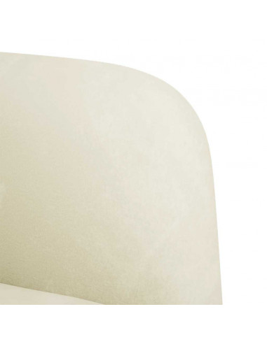 Divano Divanetto Crema 109 cm in Velluto