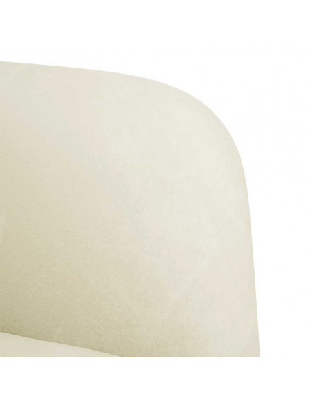 Divano Divanetto Crema 109 cm in Velluto
