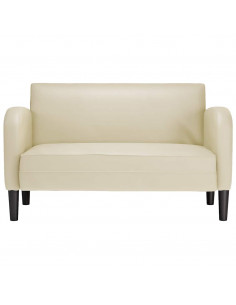 Divano Divanetto Crema 110 cm in Similpelle 2