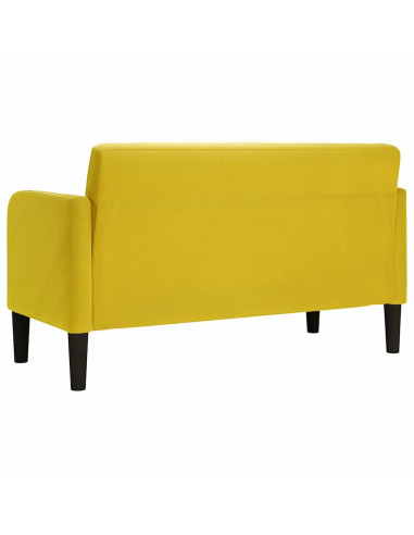 Divano Divanetto Giallo 109 cm in Velluto