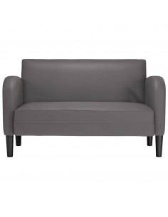 Divano Divanetto Grigio 110 cm in Similpelle 2