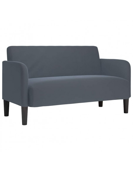 Divano Divanetto Grigio Scuro 109 cm in Velluto