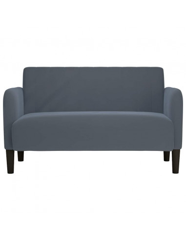 Divano Divanetto Grigio Scuro 109 cm in Velluto