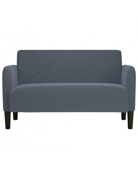Divano Divanetto Grigio Scuro 109 cm in Velluto