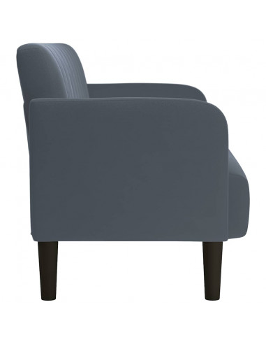 Divano Divanetto Grigio Scuro 109 cm in Velluto