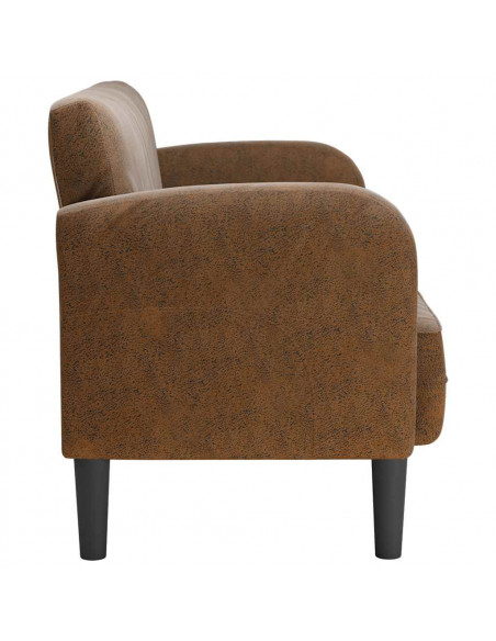 Divano Divanetto Marrone 110 cm in Similpelle