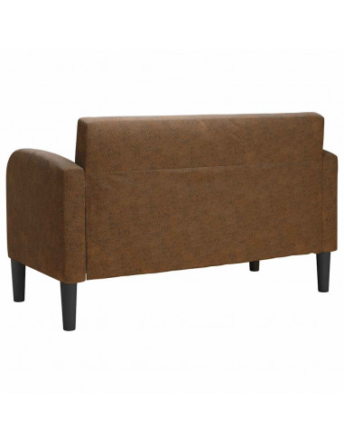 Divano Divanetto Marrone 110 cm in Similpelle