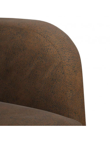Divano Divanetto Marrone 110 cm in Similpelle