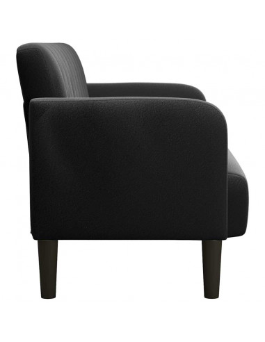 Divano Divanetto Nero 109 cm in Velluto