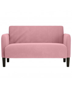 Divano Divanetto Rosa 109 cm in Velluto 2