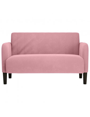Divano Divanetto Rosa 109 cm in Velluto