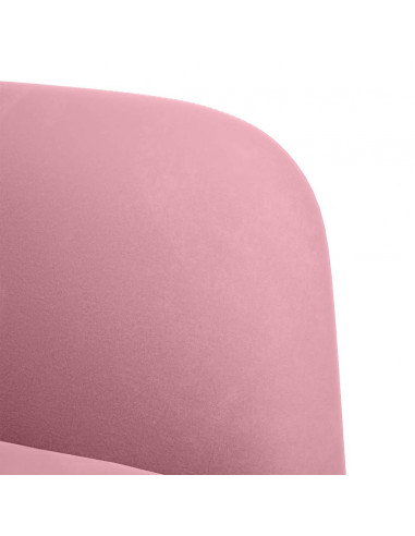 Divano Divanetto Rosa 109 cm in Velluto