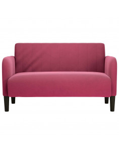 Divano Divanetto Rosso Vino 109 cm in Velluto 2