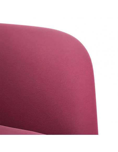 Divano Divanetto Rosso Vino 109 cm in Velluto