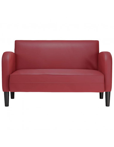 Divano Divanetto Rosso Vino 110 cm in Similpelle