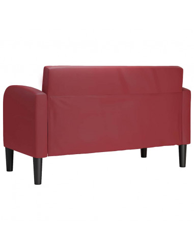Divano Divanetto Rosso Vino 110 cm in Similpelle