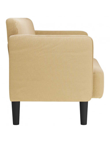 Divano Divanetto Verde Chiaro Grigio 109 cm Tessuto a Coste