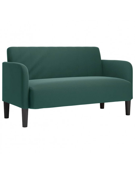 Divano Divanetto Verde Scuro 109 cm Velluto