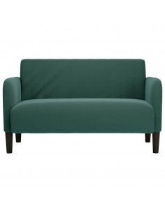 Divano Divanetto Verde Scuro 109 cm Velluto 2