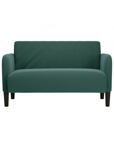 Divano Divanetto Verde Scuro 109 cm Velluto