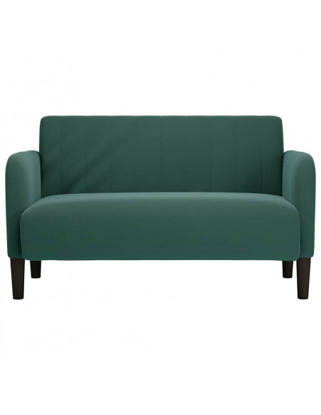 Divano Divanetto Verde Scuro 109 cm Velluto