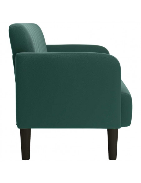 Divano Divanetto Verde Scuro 109 cm Velluto