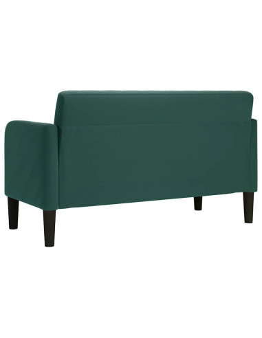 Divano Divanetto Verde Scuro 109 cm Velluto