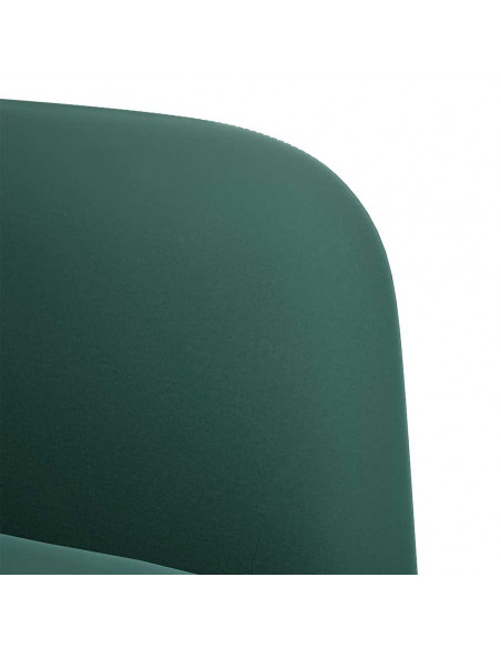 Divano Divanetto Verde Scuro 109 cm Velluto
