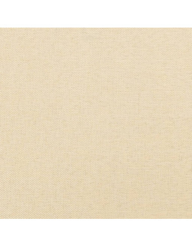 Divano Letto a 2 Posti con 2 Cuscini Crema in Tessuto