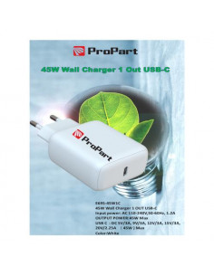 ProPart Carica Batterie 45W 1 Output USB-C