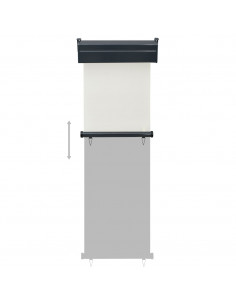 Tendalino Laterale per Balcone 65x250 cm Crema