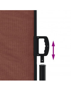 Tenda da Sole Laterale Retrattile Marrone 200x300 cm