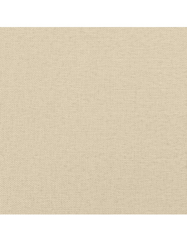 Divano Letto Estraibile con Materassi Crema 100x200 cm Tessuto