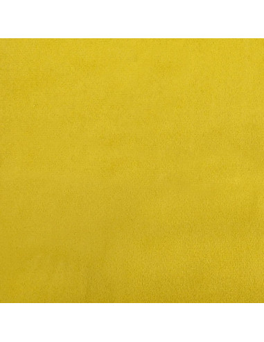 Divano Letto Estraibile con Materassi Giallo 80x200 cm Velluto