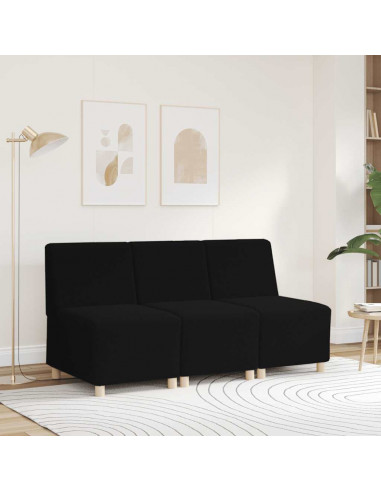 Divano Sedia Nero 55 cm Tessuto Riccio Simile alla Lana