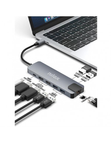 DOCK USB-C 8 IN 1 DUAL 4K