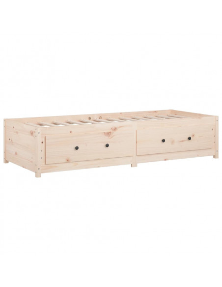Dormeuse 75x190 cm Small Single in Legno Massello di Pino
