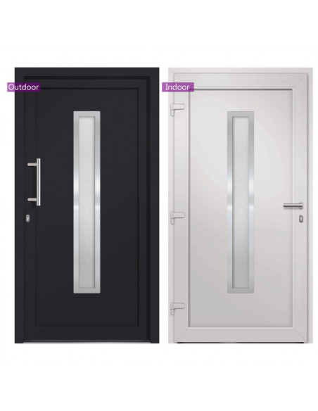 Porta di Ingresso Antracite 98x208 cm