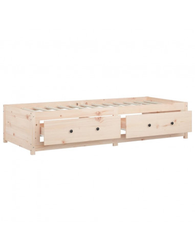 Dormeuse 75x190 cm Small Single in Legno Massello di Pino