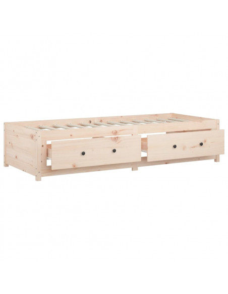Dormeuse 75x190 cm Small Single in Legno Massello di Pino