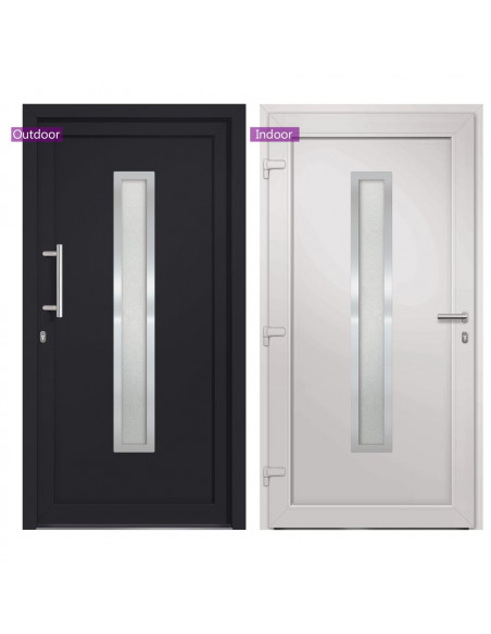 Porta di Ingresso Antracite 108x200 cm