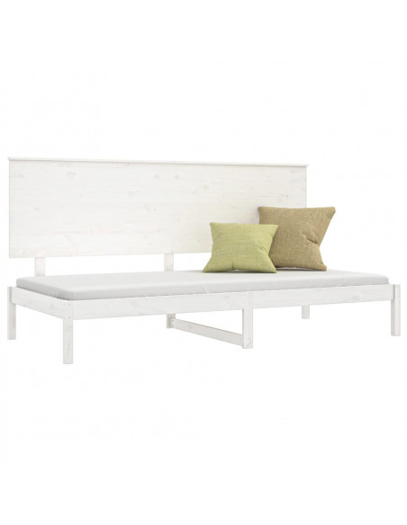 Dormeuse Bianca 80x200 cm in Legno Massello di Pino