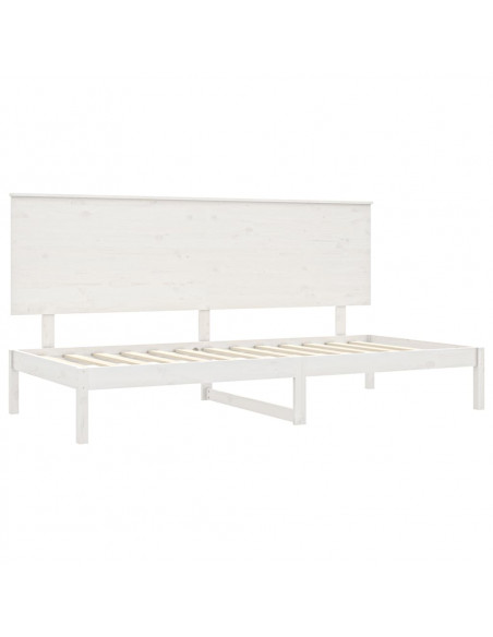 Dormeuse Bianca 80x200 cm in Legno Massello di Pino