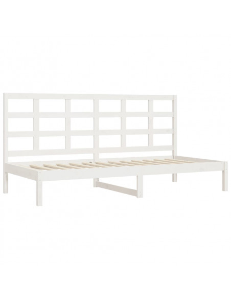Dormeuse Bianca 80x200 cm in Legno Massello di Pino