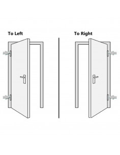 Porta Ingresso Antracite 98x200 cm in PVC