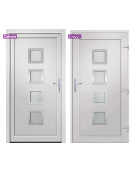 Porta Ingresso Bianca 108x200 cm in PVC